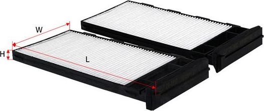 Салонный фильтр Sakura. Артикул CA-1802