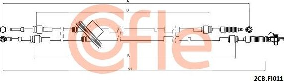 Трос переключения передач КПП Cofle для Fiat Doblo I 2001-2015. Артикул 92.2CB.FI011