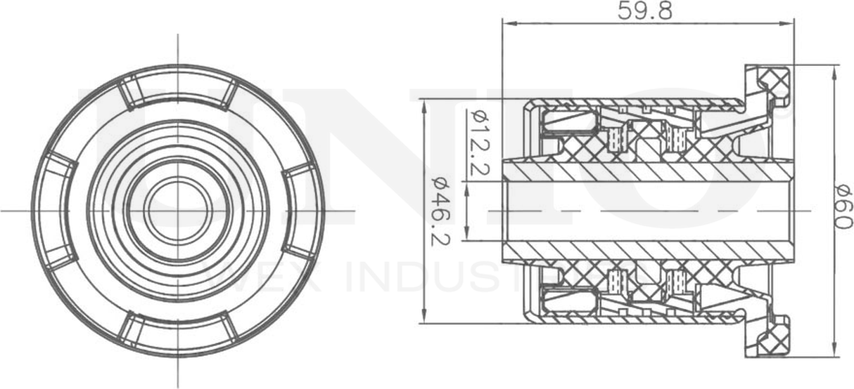 Сайлентблок рычага подвески (Unio). Артикул RMP-20055