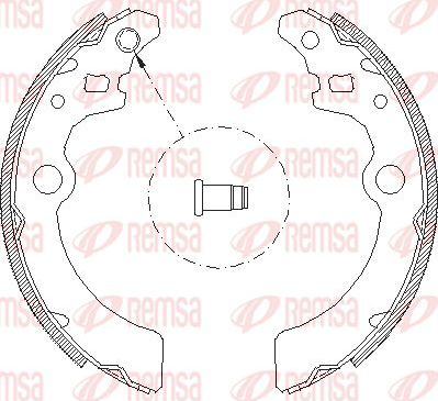 Тормозные колодки Remsa задние для Suzuki Ignis I (HT) 2000-2005. Артикул 4143.00
