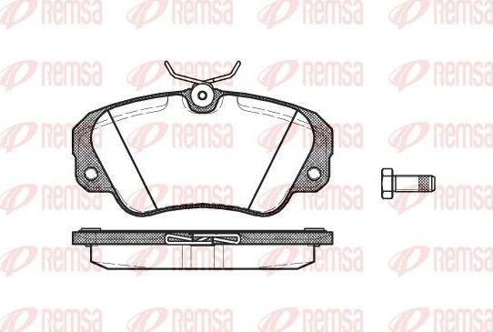 Тормозные колодки Remsa. Артикул 0382.00