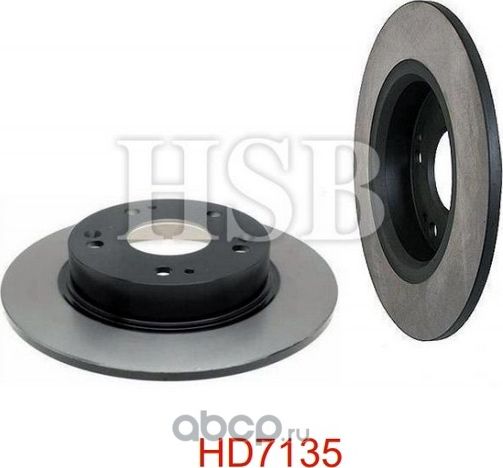 Диск тормозной задний HONDA CIVIC VII 1.3/1.4/1.8/2.2CTDI 06 (HSB). Артикул HD7135