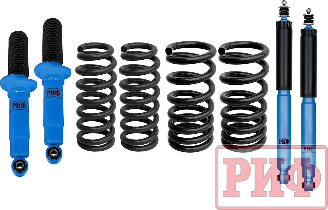 Лифт-комплект РИФ арктический жесткий для Mitsubishi Pajero III 5 дверей дизель 3,2 1999-2006, лифт 40 мм. Артикул RIF-MTS-C-Arc