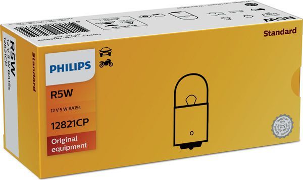 R5W 12V-5W (BA15s) Philips. Артикул 12821CP