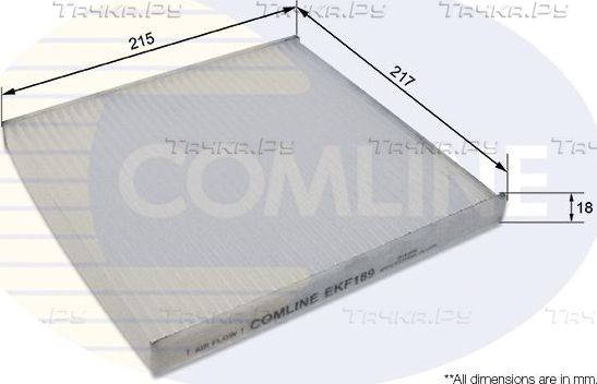 Салонный фильтр Comline для Toyota Harrier I (XU10) 1997-2003. Артикул EKF189