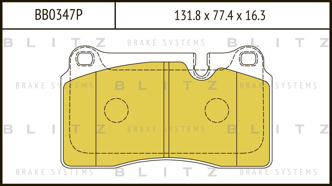 Колодки тормозные LAND ROVER RANGE ROVER/RANGE ROVER SPORT 06- перед. (Blitz). Артикул BB0347P