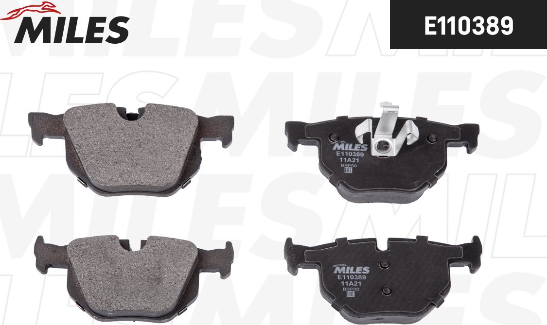 Тормозные колодки Miles (Semi-Metallic). Артикул E110389