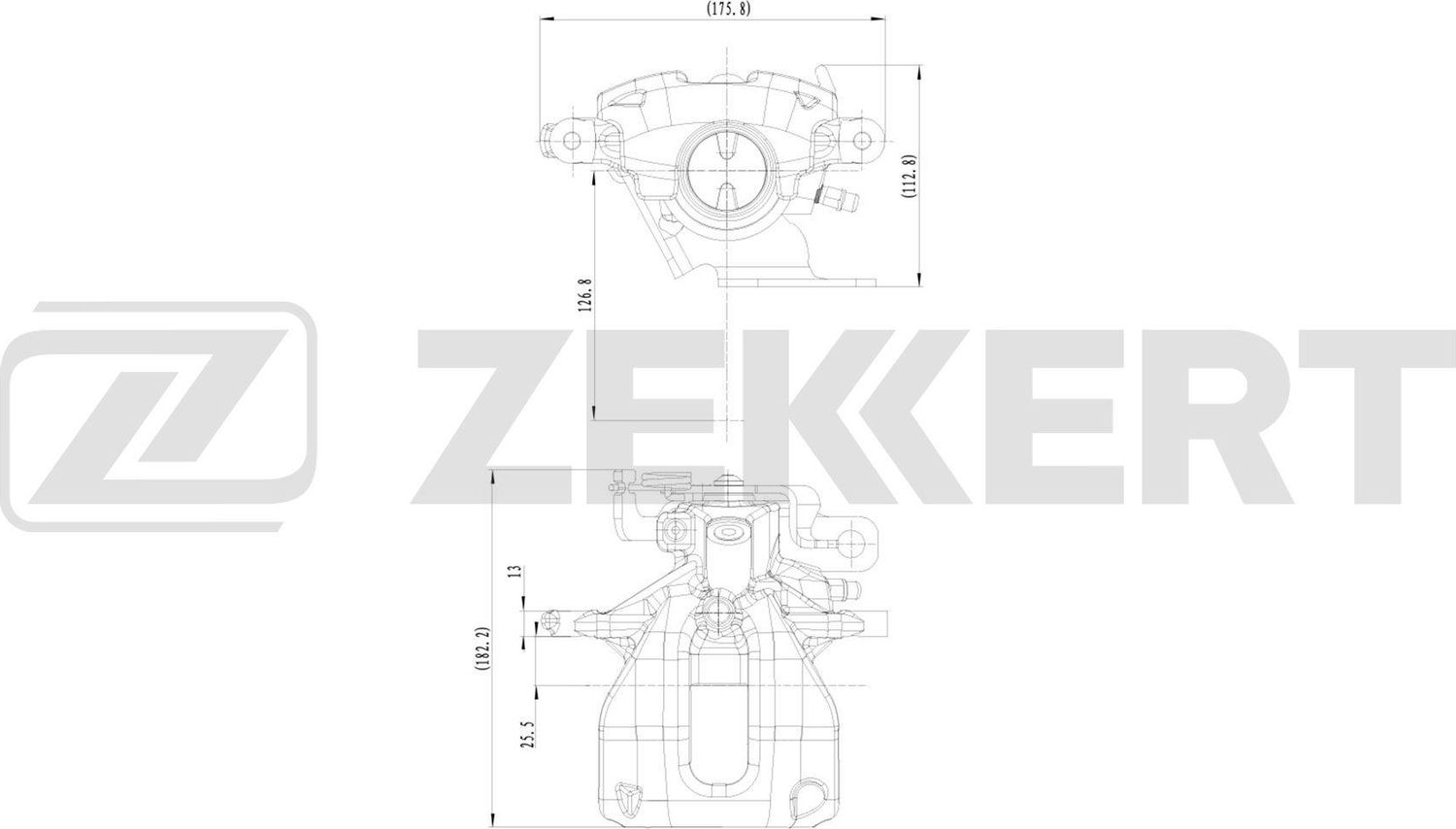 Тормозной суппорт Zekkert (Чугун). Артикул BS-8355