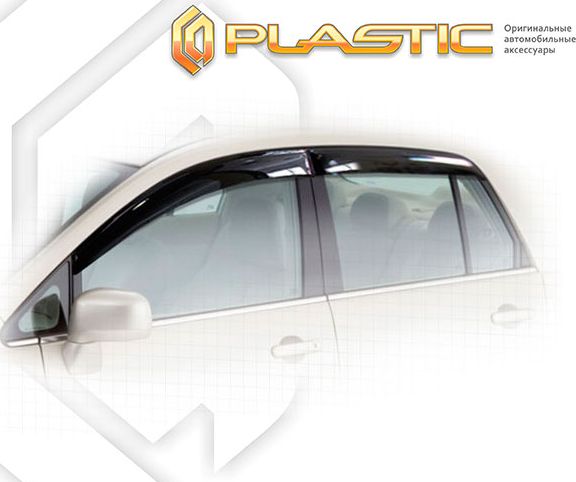 Дефлекторы СА Пластик для окон (Classic полупрозрачный) Nissan Tiida Latio седан SJC11, SC11, S 2004. Артикул 2010030307411