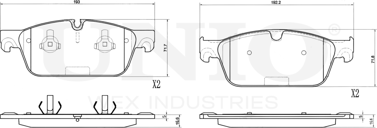 Колодки тормозные диск. передние Mercedes-Benz M-Class (W166) 11-, GL-Class (X166) 12-, GLE-Class (W (Unio). Артикул BRP-20363