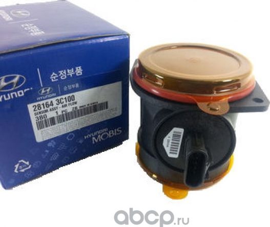 Датчик массового расхода воздуха (ДМРВ) Hyundai / Kia для Hyundai Sonata V (NF) 2005-2010. Артикул 281643C100