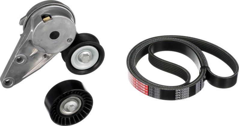 Приводной ремень поликлиновой с роликами (комплект) Gates Micro-V® UNIQUE FIT. Артикул K016PK1535XS