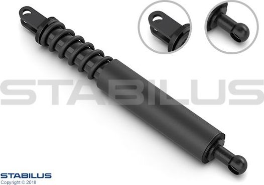 Амортизатор (упор) багажника Stabilus Lift-O-Mat®. Артикул 8889KR