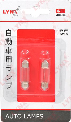 ЛАМПА НАКАЛИВАНИЯ В БЛИСТЕРЕ 2ШТ. LYNXauto. Артикул L13505-02