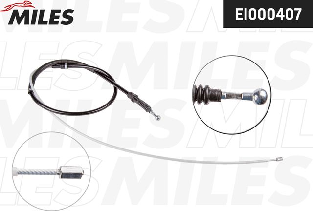 Трос ручника (тросик ручного тормоза) Miles. Артикул EI000407