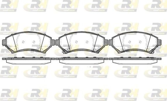 Тормозные колодки RoadHouse передние для Oldsmobile Intrigue 1997-2002. Артикул 2641.02