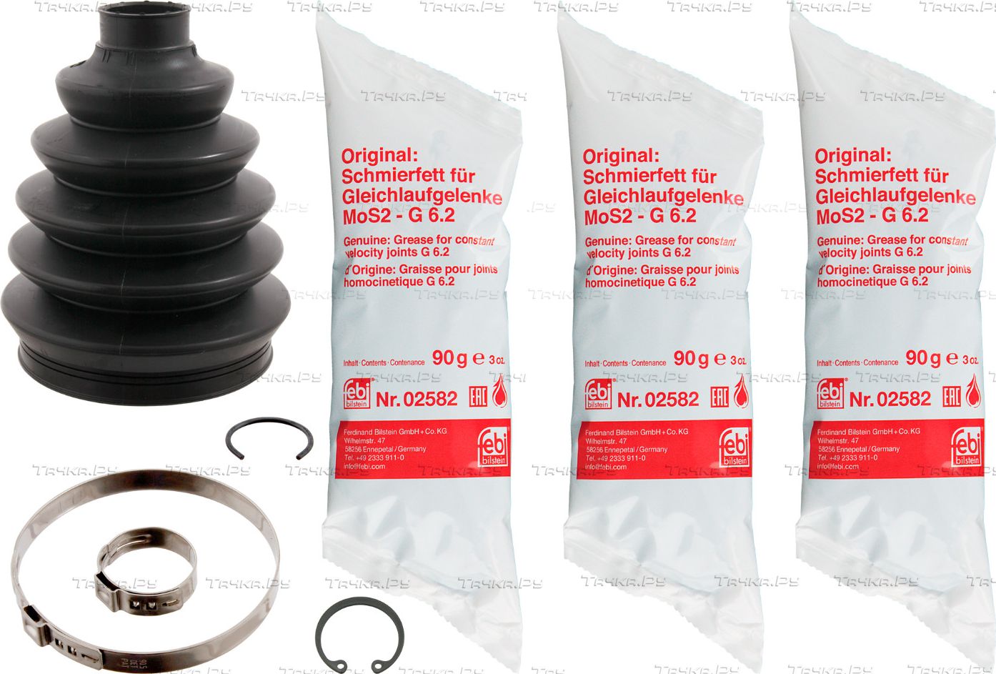 Пыльник ШРУСа наружный Febi Bilstein передний правый для Toyota Yaris II 2005-2012. Артикул 29250