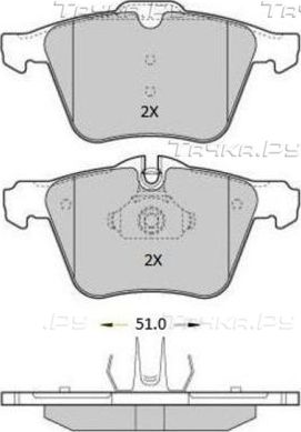 Тормозные колодки Fremax передние для Jaguar S-Type I 2001-2008. Артикул FBP-1811