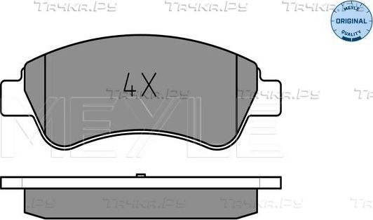 Тормозные колодки Meyle Original передние для Citroen C-Elysee I 2012-2026. Артикул 025 235 9919