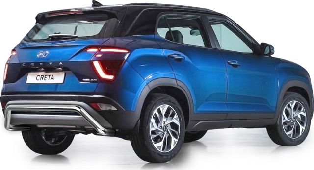 Защита Rival заднего бампера d57 скоба для Hyundai Creta II 2021-2026. Артикул R.2315.004