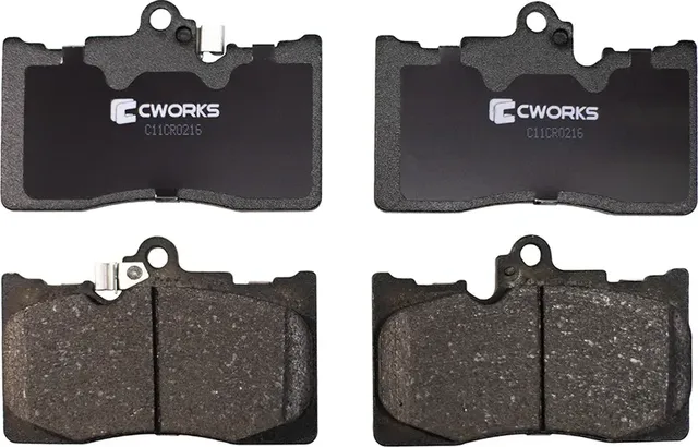 Колодки тормозные передние (Low Metallic) (Cworks). Артикул C11CR0216