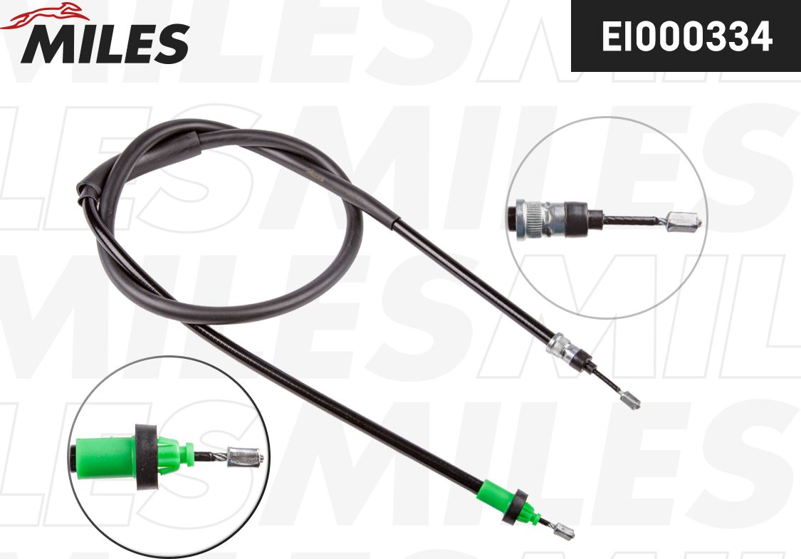 Трос ручника (тросик ручного тормоза) Miles. Артикул EI000334