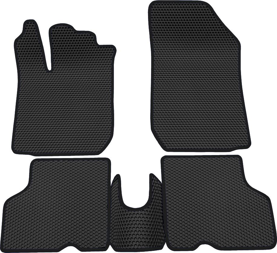 Коврики Rezkon EVA Соты для салона Renault Kaptur 2016-2026 Черный кант. Артикул 9129035101