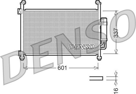 Радиатор кондиционера (конденсатор) Denso. Артикул DCN40007