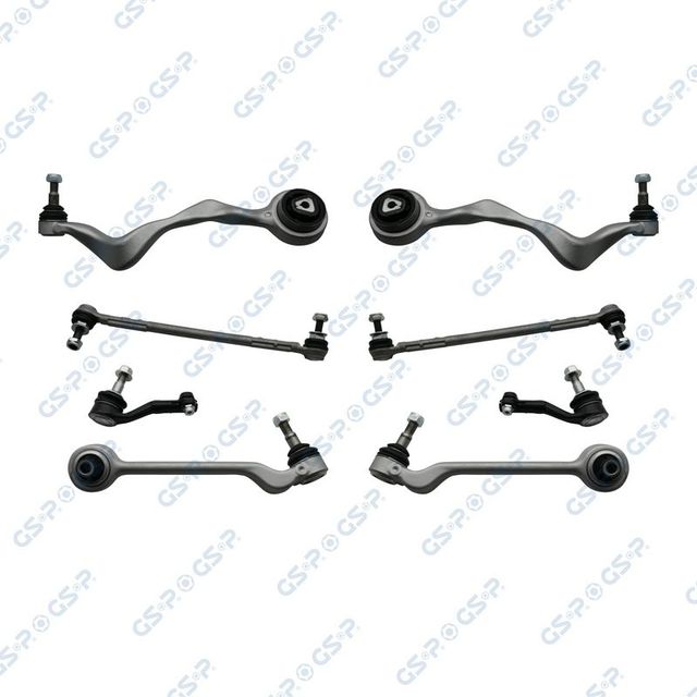Комплект подвески BMW 1 (E81/E87)/ 3 (E90/E91) пер. (4рыч.+2нак.+2тяг.стаб.) GSP. Артикул S990004SK