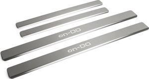 Накладки Rival на пороги (с надписью) для Datsun on-DO 2014-2020. Артикул NP.8702.3