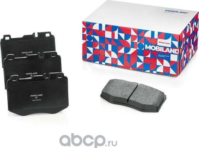 Колодки тормозные дисковые передние (4 шт.) с п/шум. пласт. MERCEDES-BENZ C-CLAS (Mobiland). Артикул 429102230