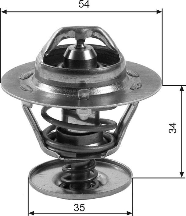 Термостат Gates для Hyundai Scoupe 1992-1996. Артикул TH11383G1