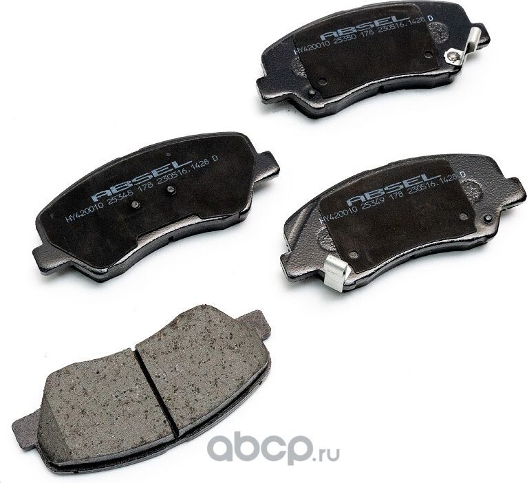 Колодки тормозные передние (Absel). Артикул HY420010