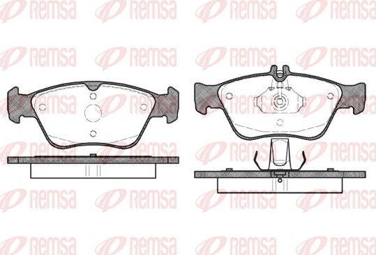 Тормозные колодки Remsa. Артикул 0586.00