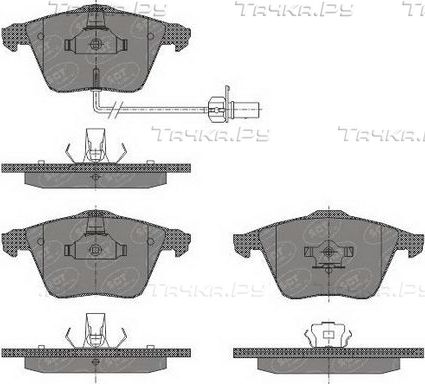 Тормозные колодки SCT-Germany передние для Volkswagen Passat CC I 2008-2012. Артикул SP 432 PR