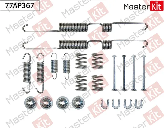 Комплект установочный барабанных колодок Toyota PREVIA (_R1_, _R2_) 1990 - 2000 (Master KIT). Артикул 77AP367