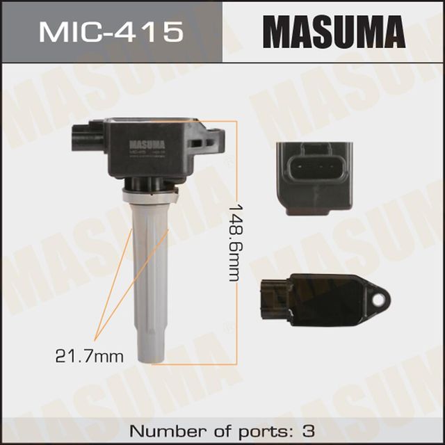 Катушка зажигания Masuma для Mazda 2 III (DJ) 2014-2026. Артикул MIC-415