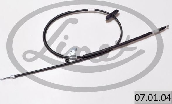 Трос ручника (тросик ручного тормоза) Linex. Артикул 07.01.04