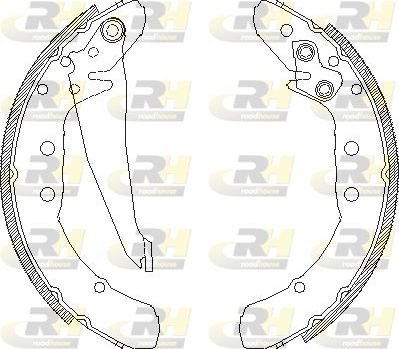 Тормозные колодки RoadHouse задние для Audi S2 I 1993-1994. Артикул 4397.00