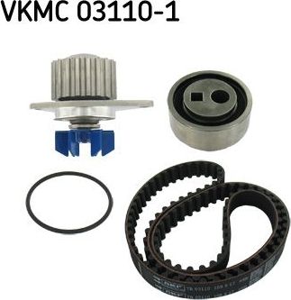 Помпа (водяной насос) с комплектом ремня ГРМ SKF. Артикул VKMC 03110-1