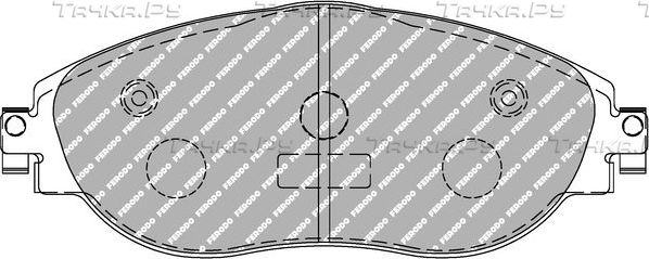 Тормозные колодки FERODO RACING DS2500 для Skoda Superb II 2008-2015. Артикул FCP4425H