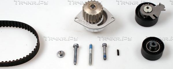 Помпа (водяной насос) с комплектом ремня ГРМ Hepu для Citroen C4 II 2006-2011. Артикул PK08911