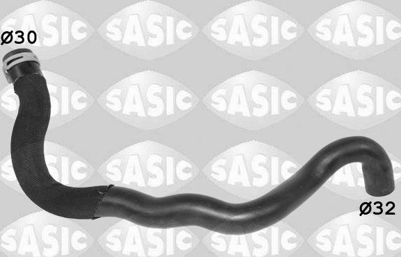 Патрубок радиатора (системы охлаждения) Sasic верхний для Dacia Duster I 2010-2018. Артикул 3404206