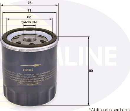 Масляный фильтр Comline. Артикул EOF076