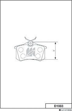 Тормозные колодки MK Kashiyama. Артикул D1083