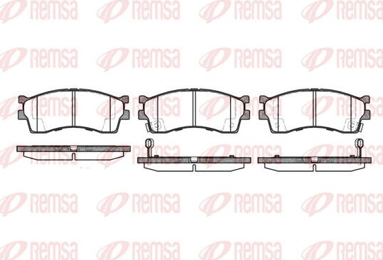 Тормозные колодки Remsa. Артикул 0415.32