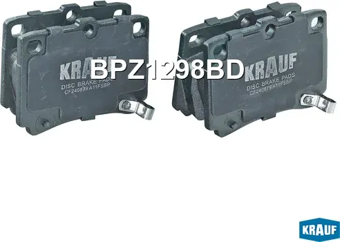 Колодки тормозные дисковые (Krauf). Артикул BPZ1298BD