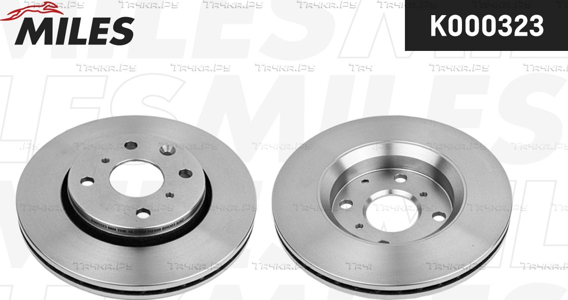 Тормозной диск Miles передний для Peugeot 108 2014-2026. Артикул K000323