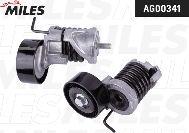 Натяжной ролик (натяжитель) приводного клинового зубчатого ремня Miles для BMW 1 I (E81/E82/E87/E88) 2007-2012. Артикул AG00341