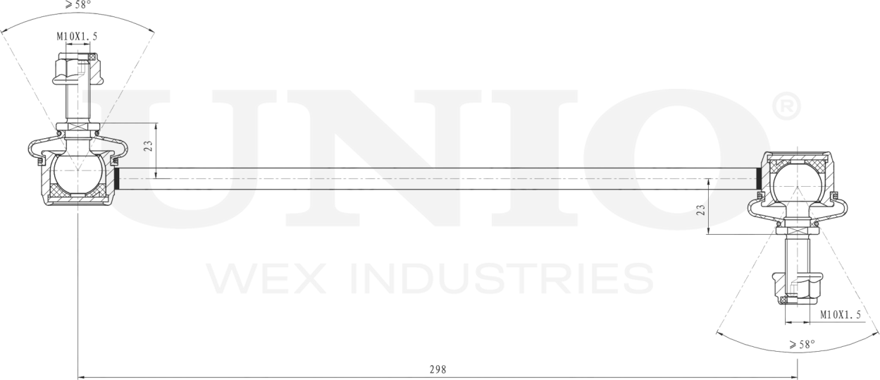 Тяга/стойка стабилизатора (Unio). Артикул SSP-50004